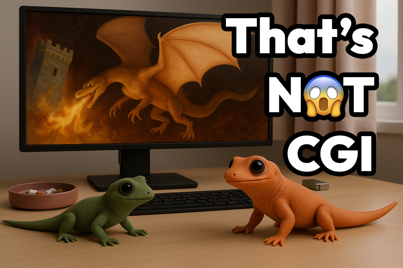 Don’t Show Your Gecko Game of Thrones
